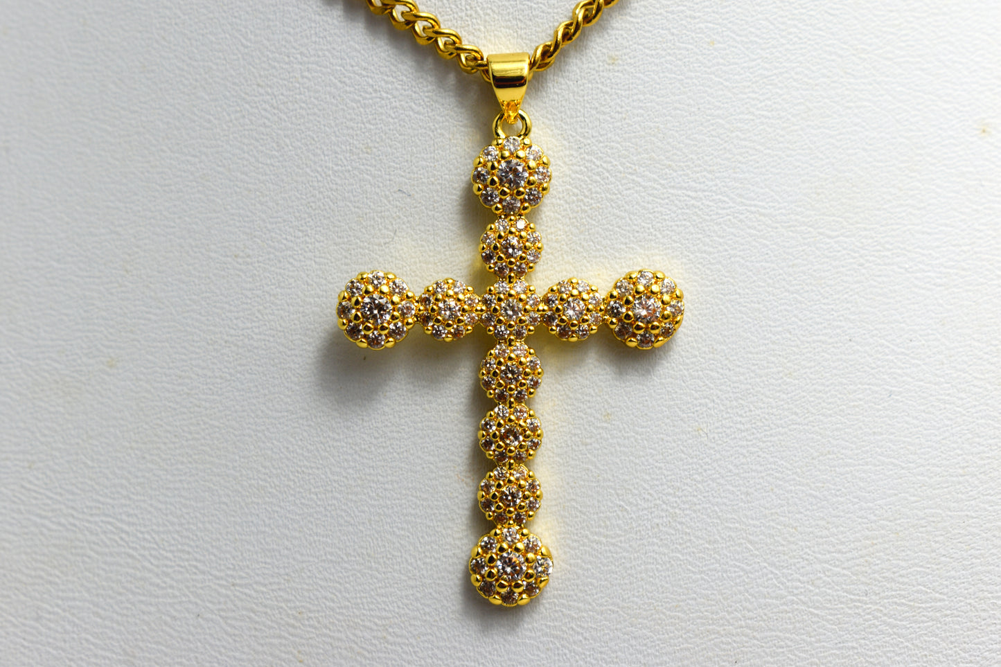 Collier croix en zircons - ELIX