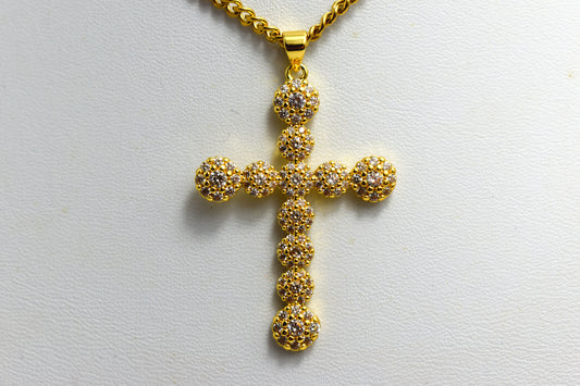 Collier croix en zircons - ELIX
