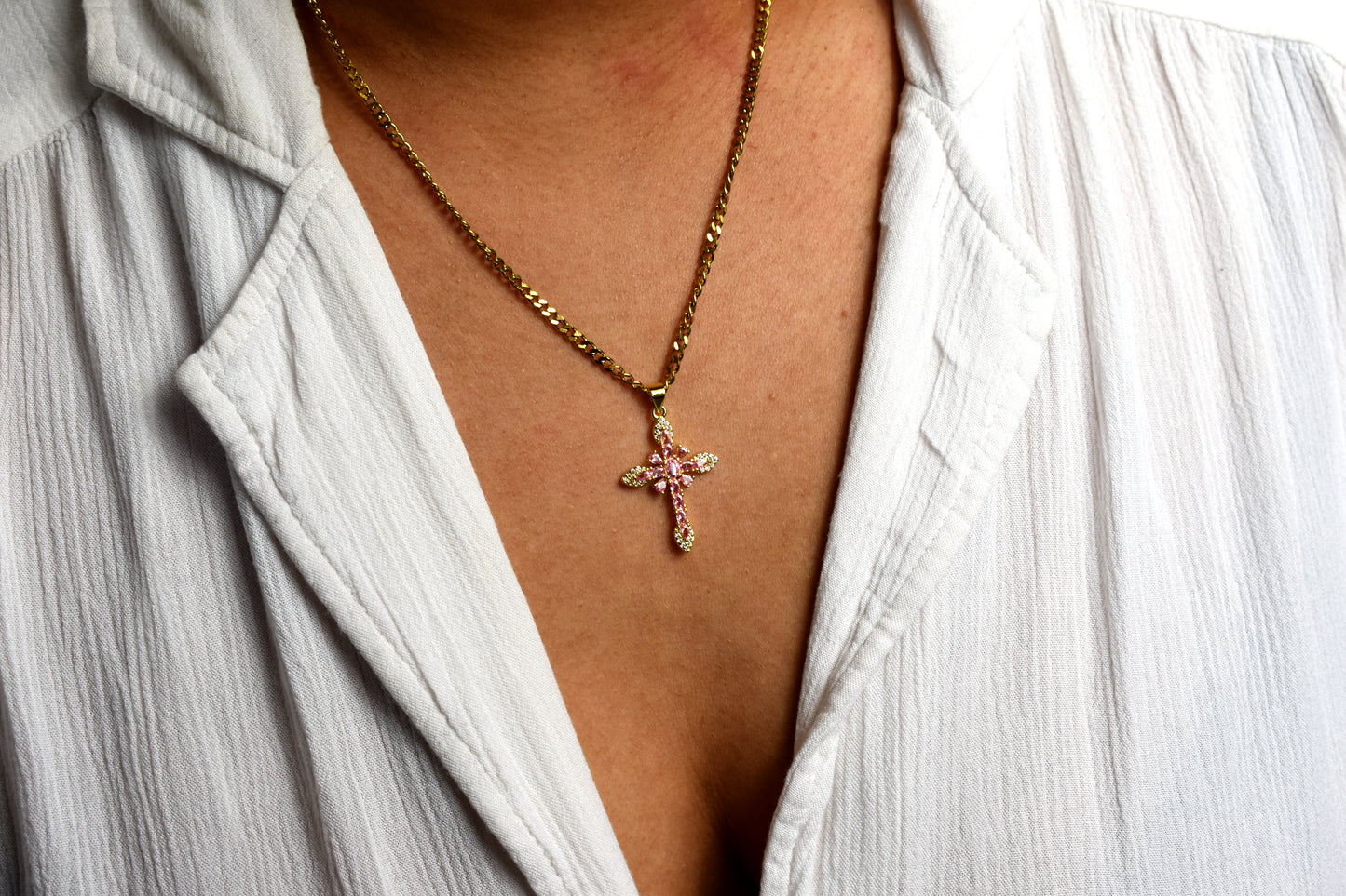 Collier croix - ELISA