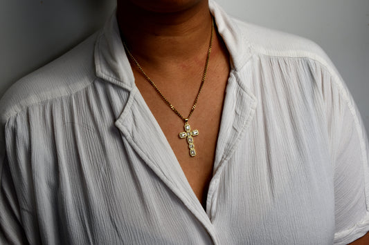 Collier croix - MARIA